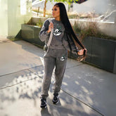 Conjunto de pantalón con estampado de conejo